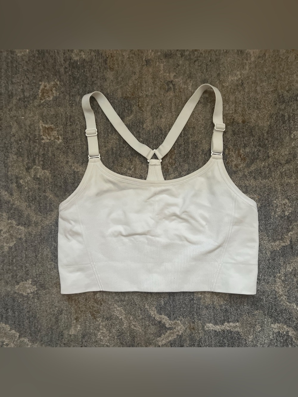 all in motion White Racerback Sports Bra
